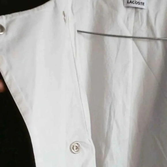 Vintage Lacoste  Blue and white Wool Coat - Picture 6 of 8